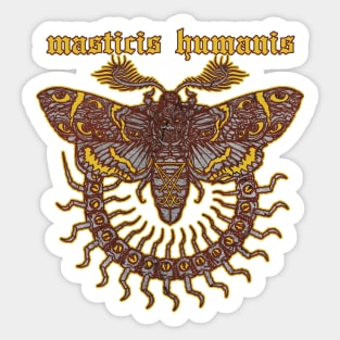 masticis humanis moth Sticker